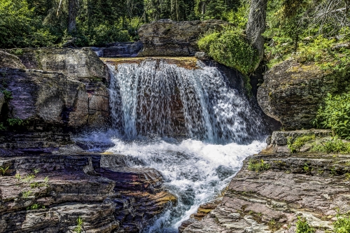 Waterfall-In-Glacier-NP-6