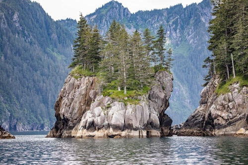 Rock Formation Near Seward AK